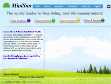 Tablet Screenshot of minisun.com